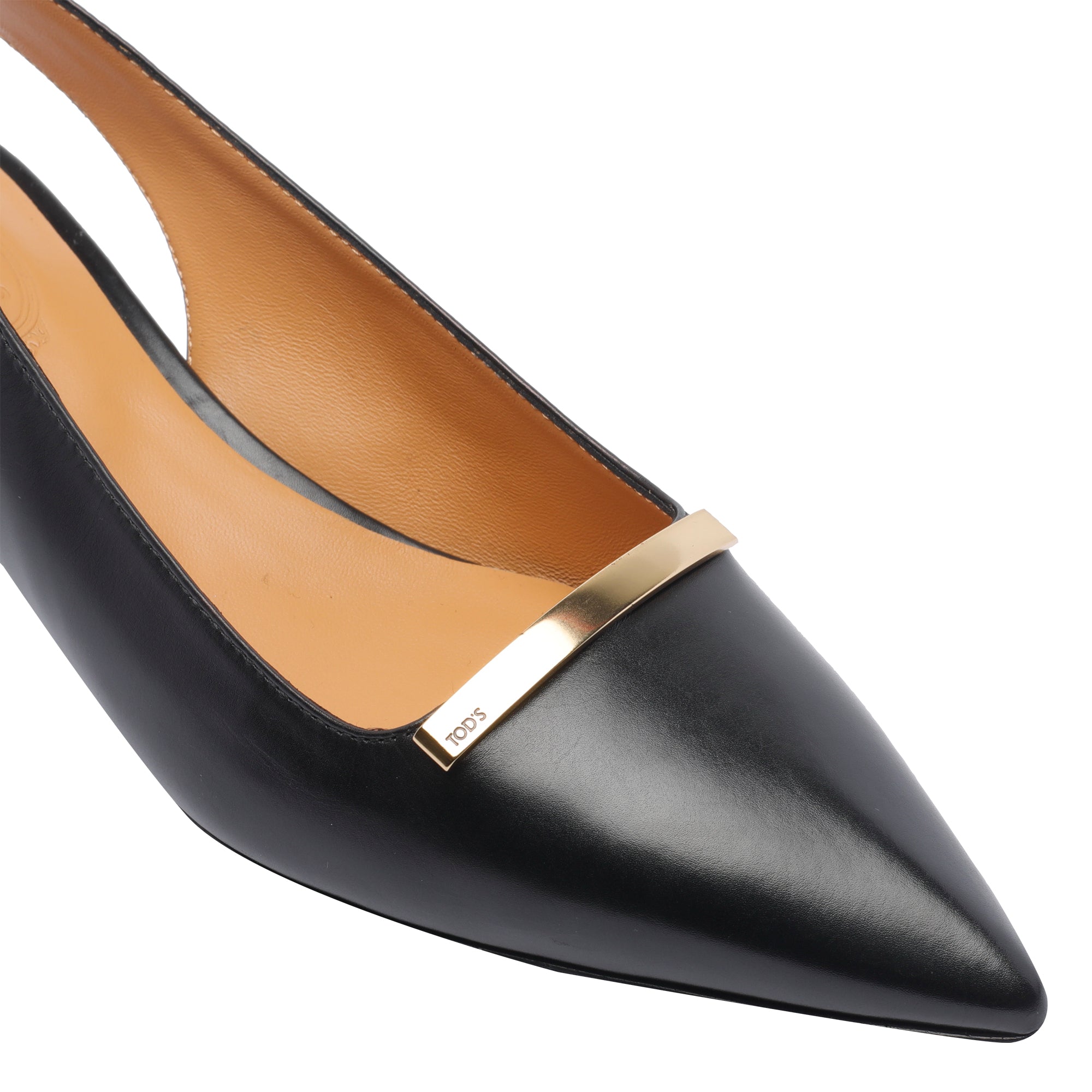 Tods With Heel Black Leather