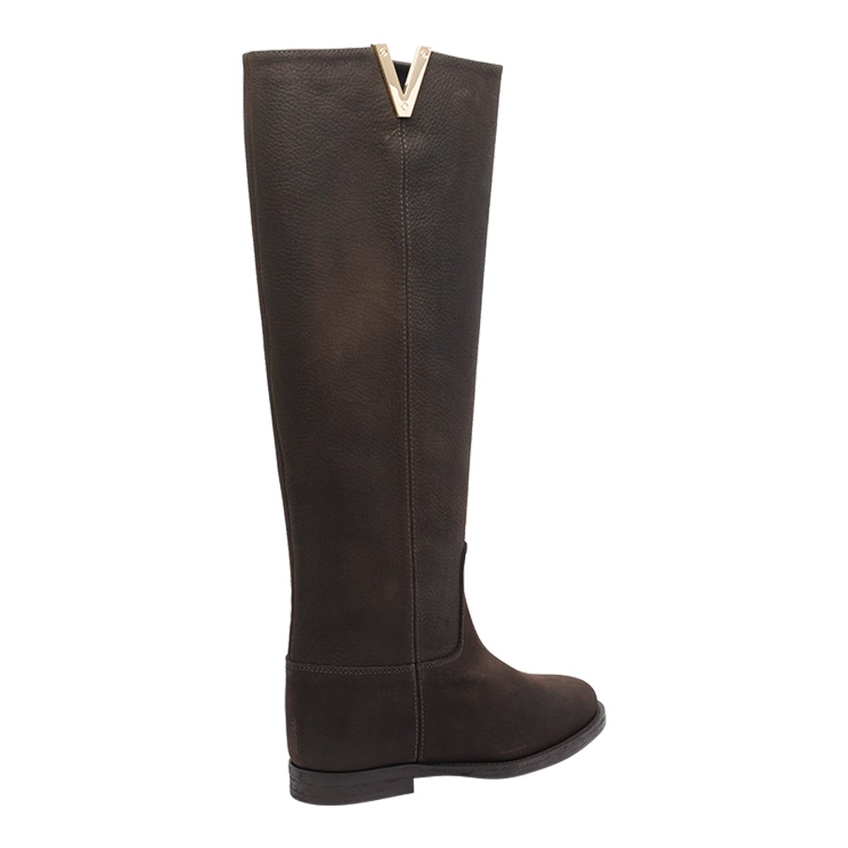 Via Roma 15 Boots Brown Leather Rubber Sole
