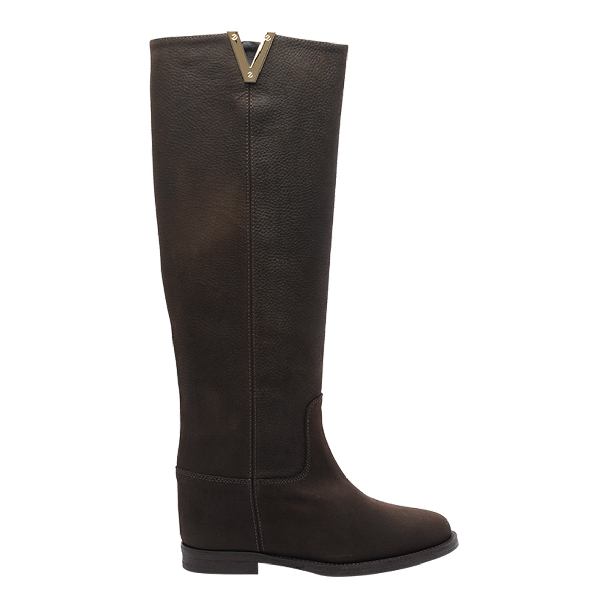 Via Roma 15 Boots Brown Leather Rubber Sole
