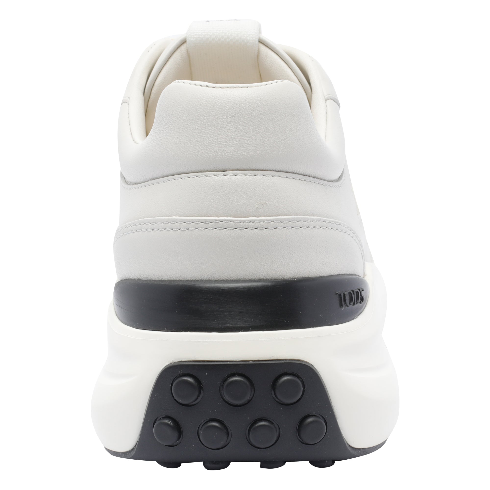 Tods Sneakers White Leather Rubber Sole