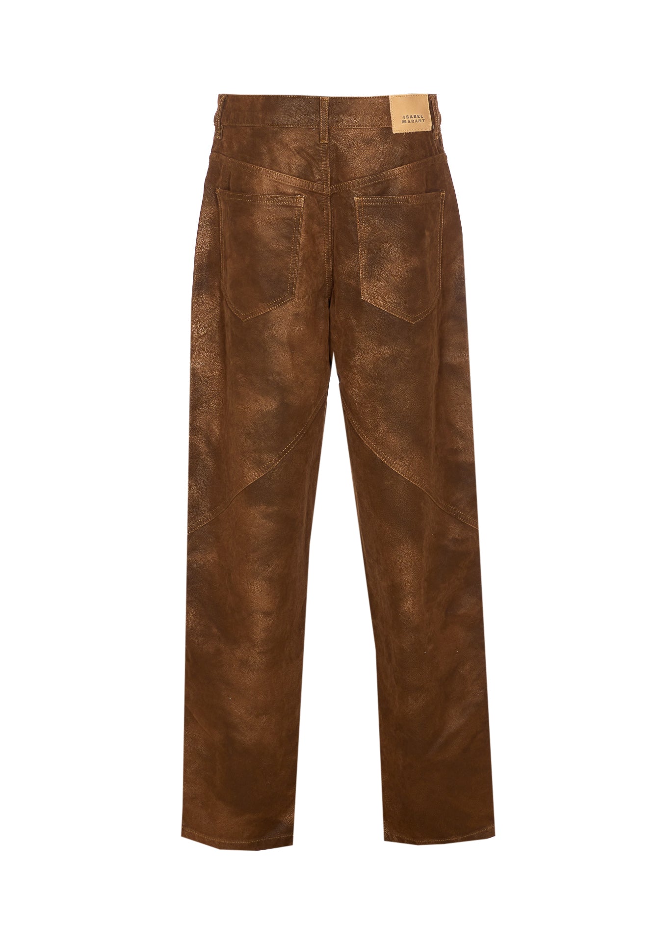 Isabel Marant Etoile Trousers Brown Polyurethane
