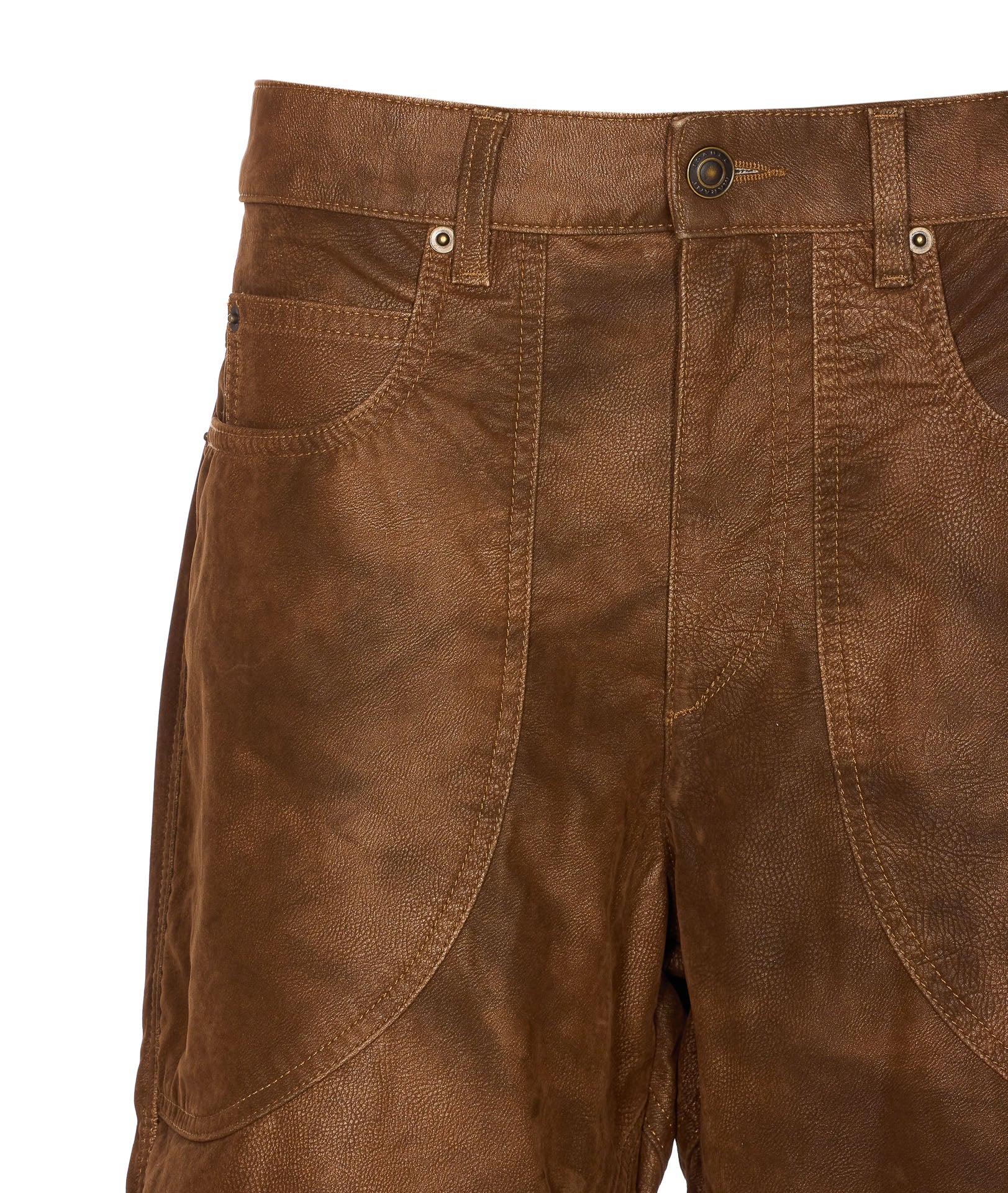 Isabel Marant Etoile Trousers Brown Polyurethane
