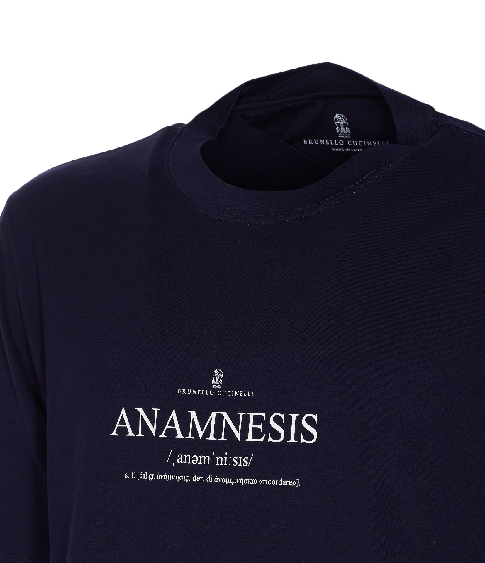 Brunello Cucinelli T-Shirts And Polos Blue Cotton