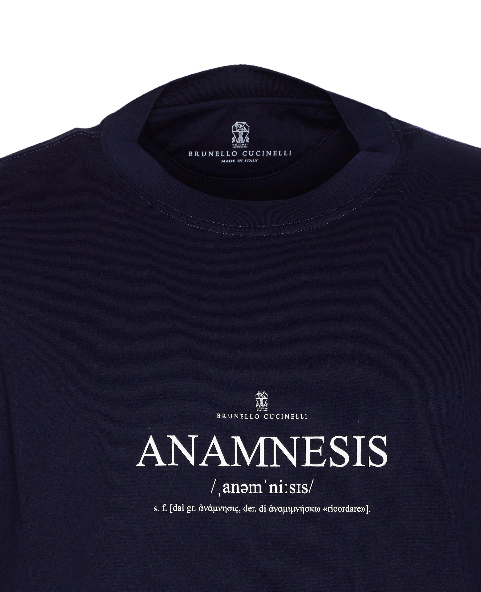 Brunello Cucinelli T-Shirts And Polos Blue Cotton