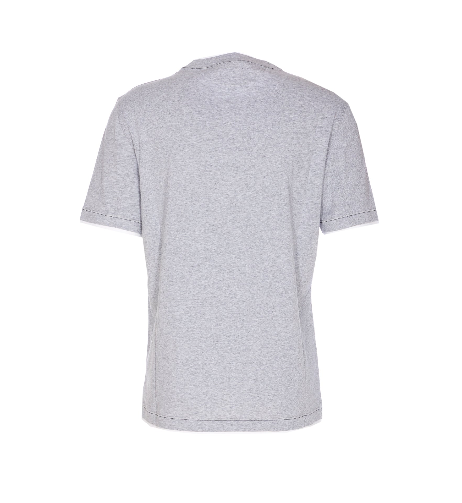 Brunello Cucinelli T-Shirts And Polos Grey Cotone