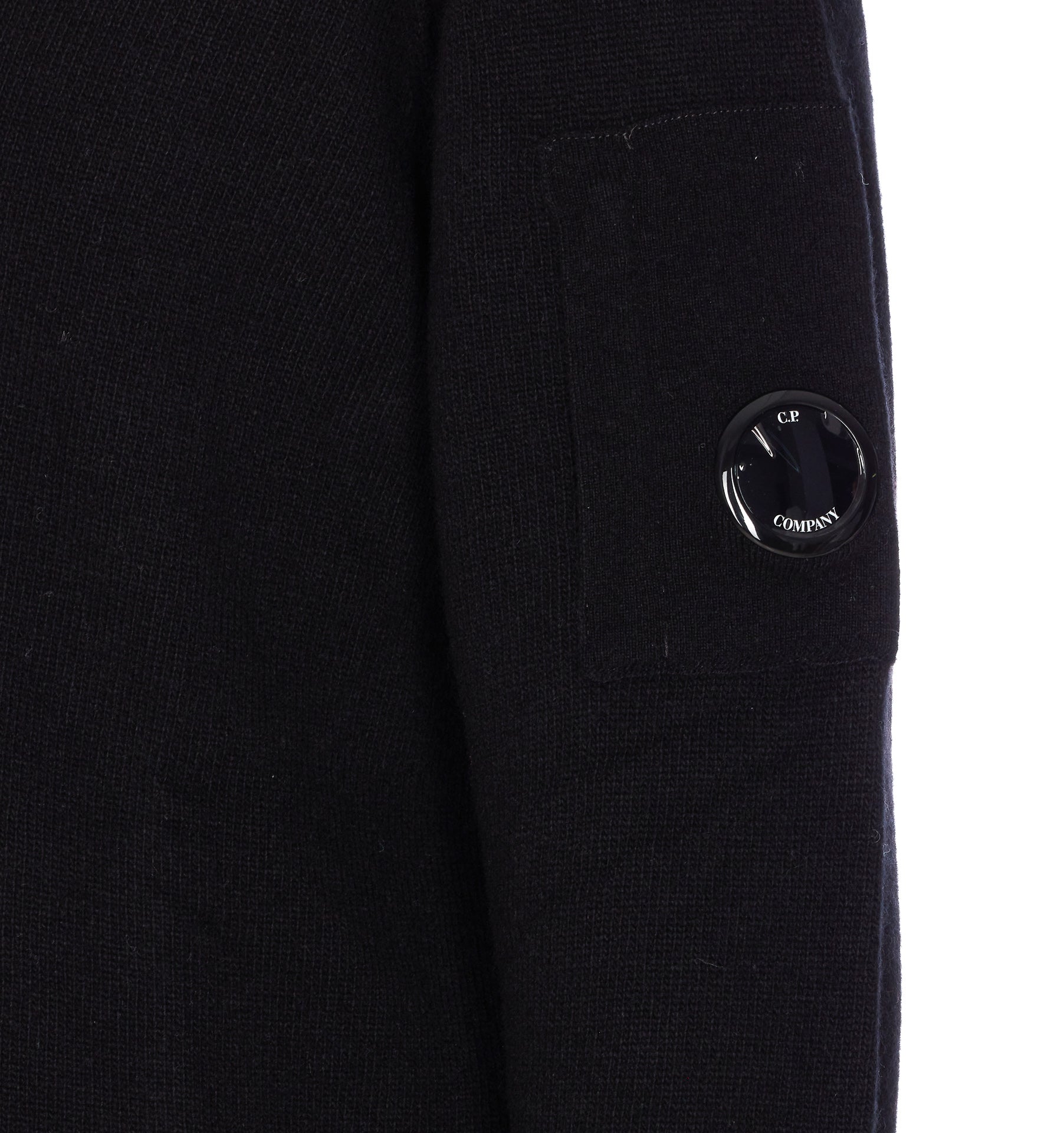 C.p. Company Sweaters Black Wool
