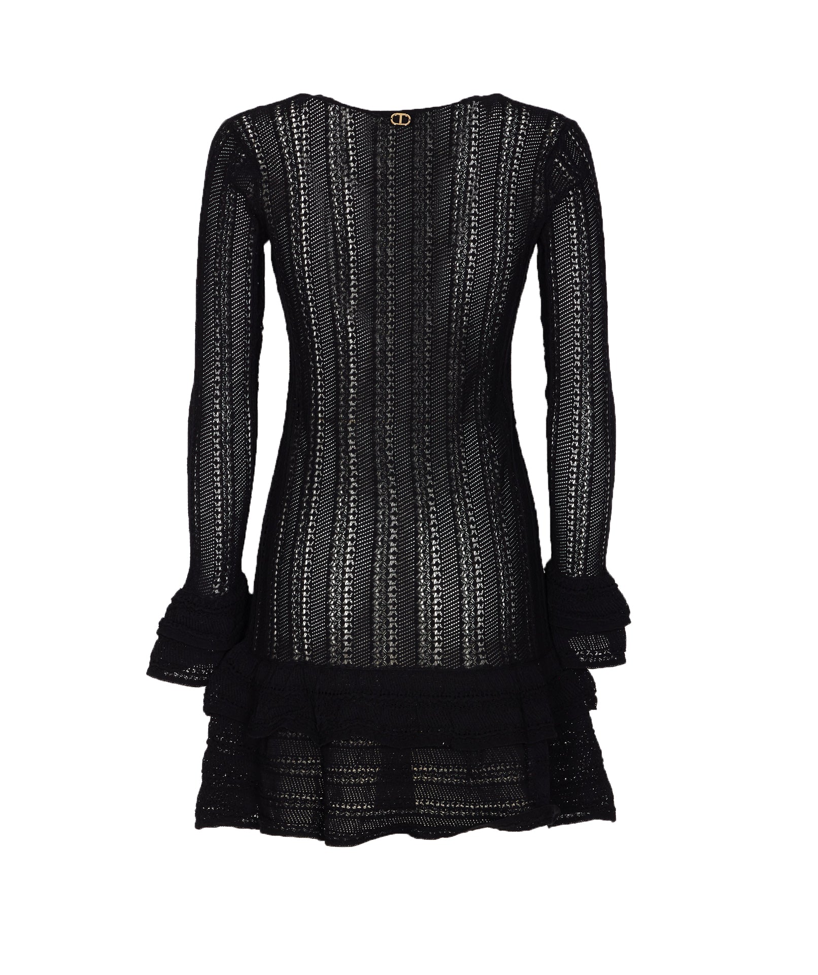 Twin-Set Dresses Black Cotton
