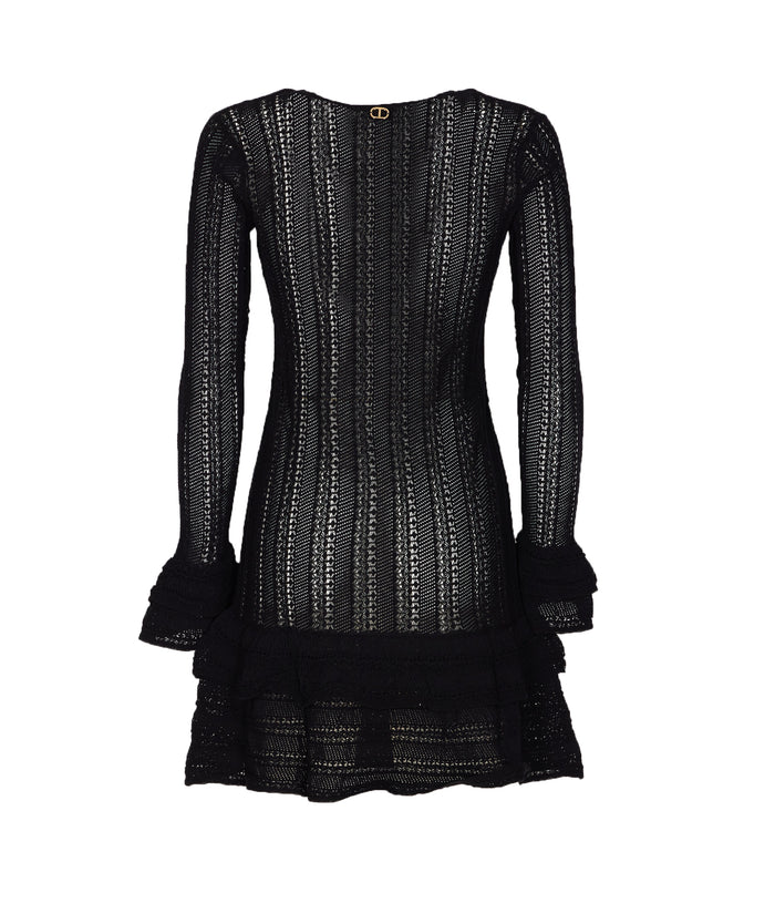 Twin-Set Dresses Black Cotton