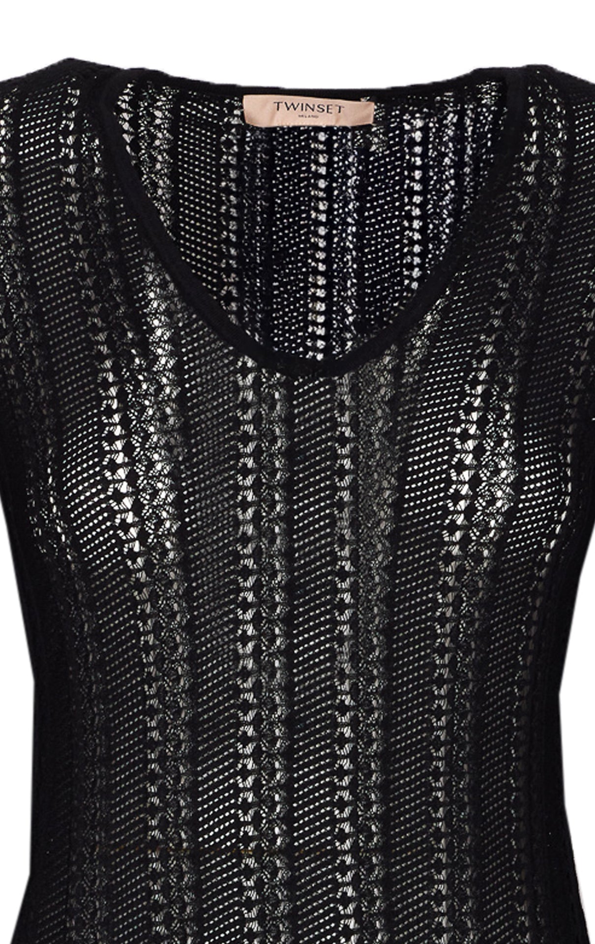 Twin-Set Dresses Black Cotton