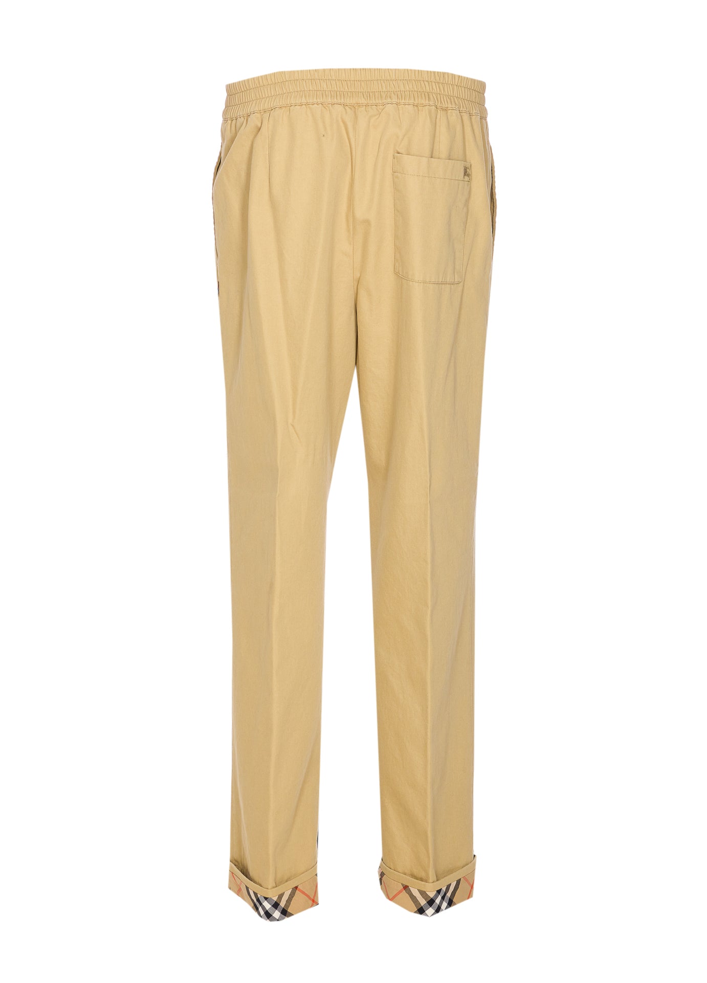 Burberry Trousers Beige Cotton