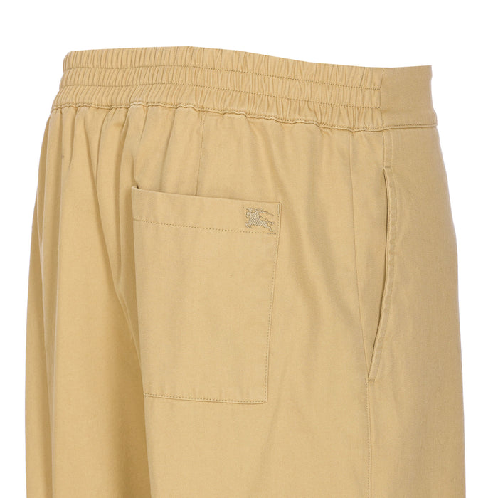 Burberry Trousers Beige Cotton