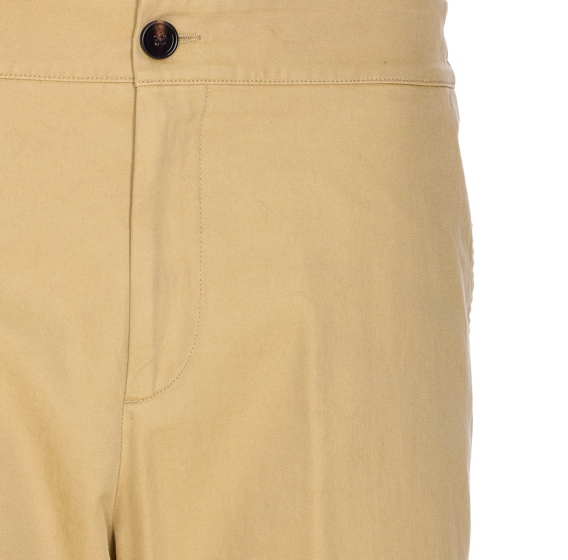 Burberry Trousers Beige Cotton