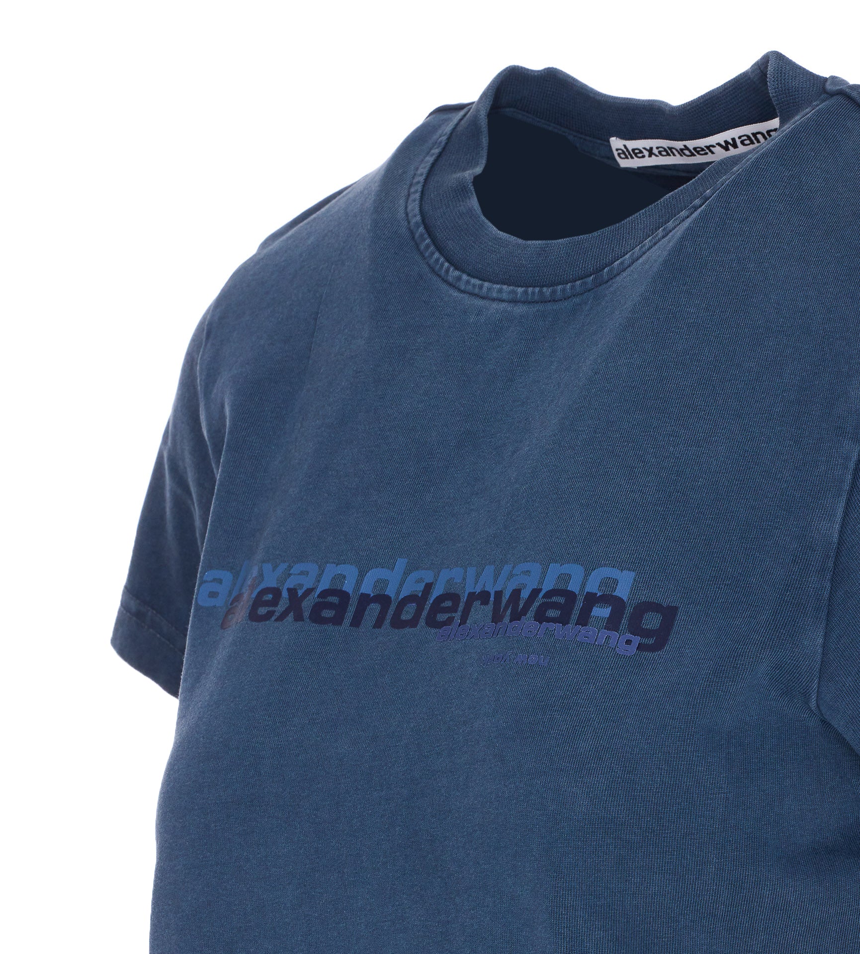 Alexander Wang T-Shirts And Polos Blue Cotton