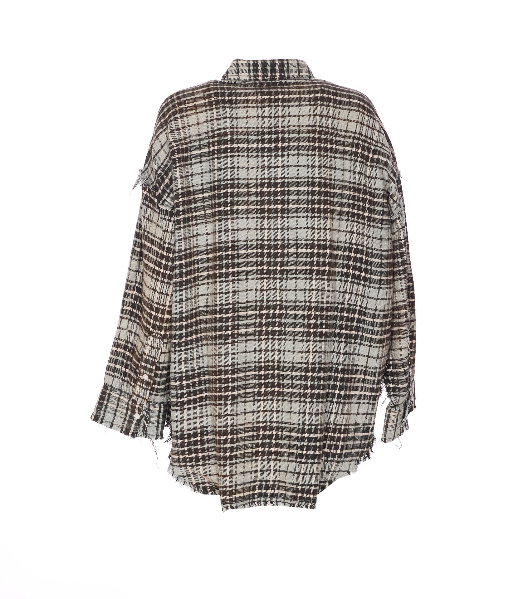 R13 Shirts Grey Cotton