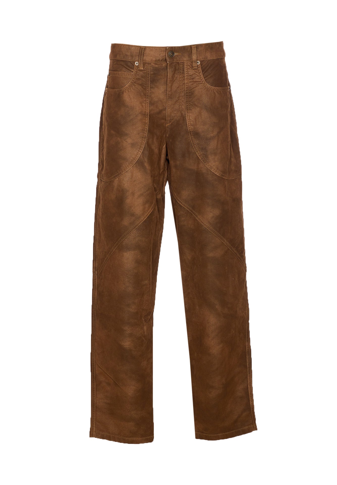 Isabel Marant Etoile Trousers Brown Polyurethane