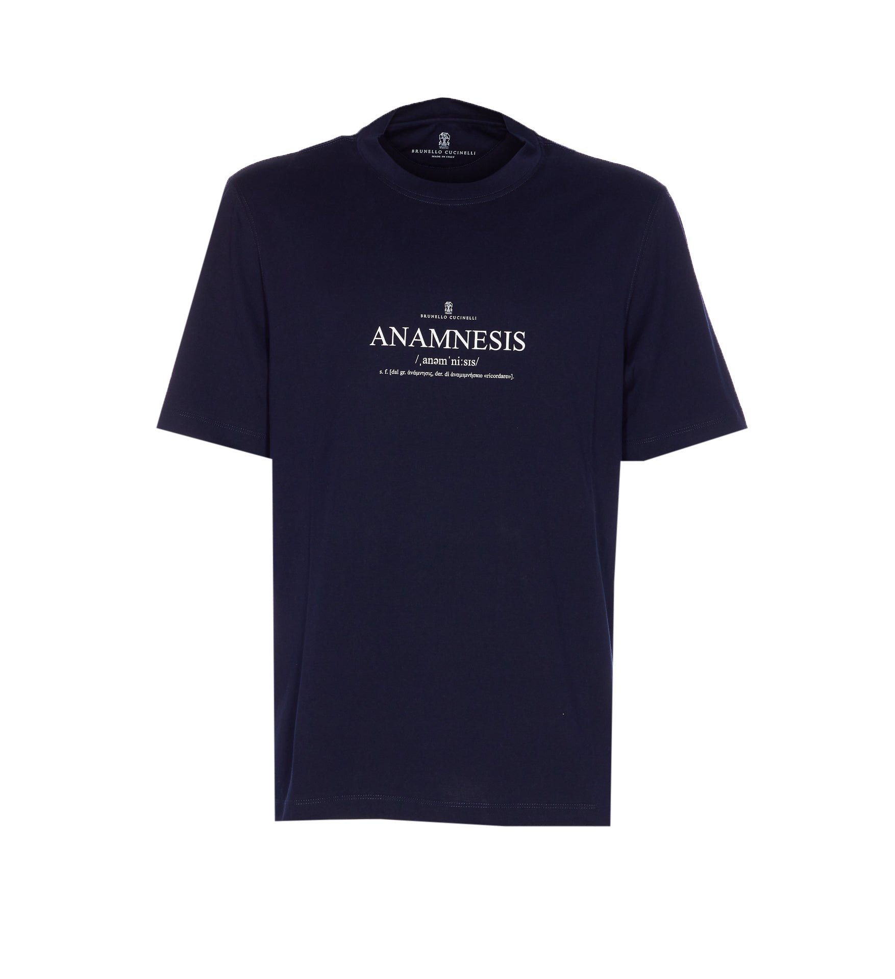 Brunello Cucinelli T-Shirts And Polos Blue Cotton