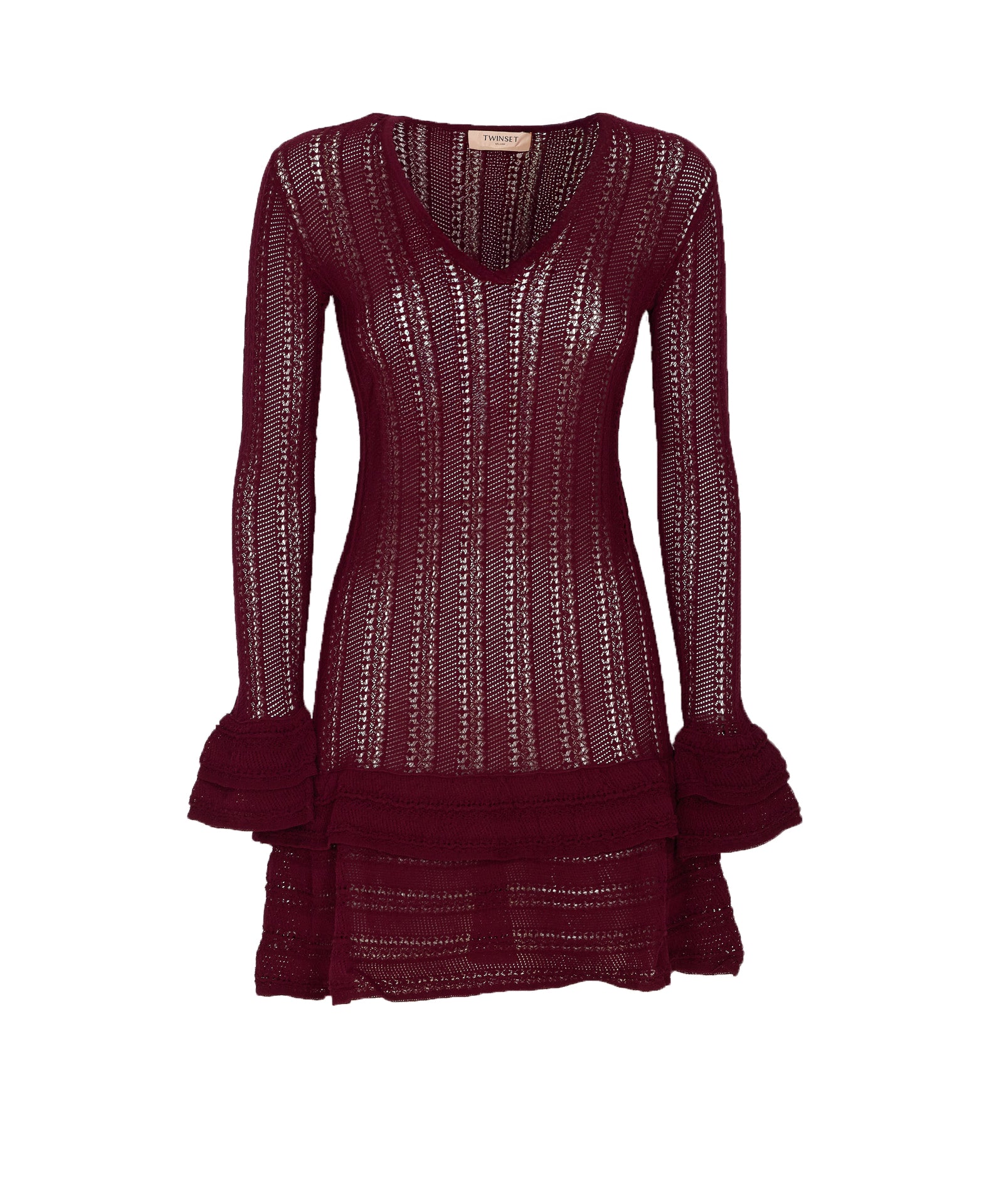 Twin-Set Dresses Red Cotton