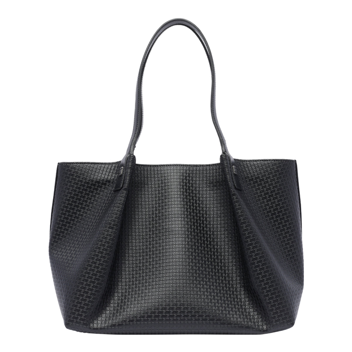 Serapian Bags Black Canvas Resinato