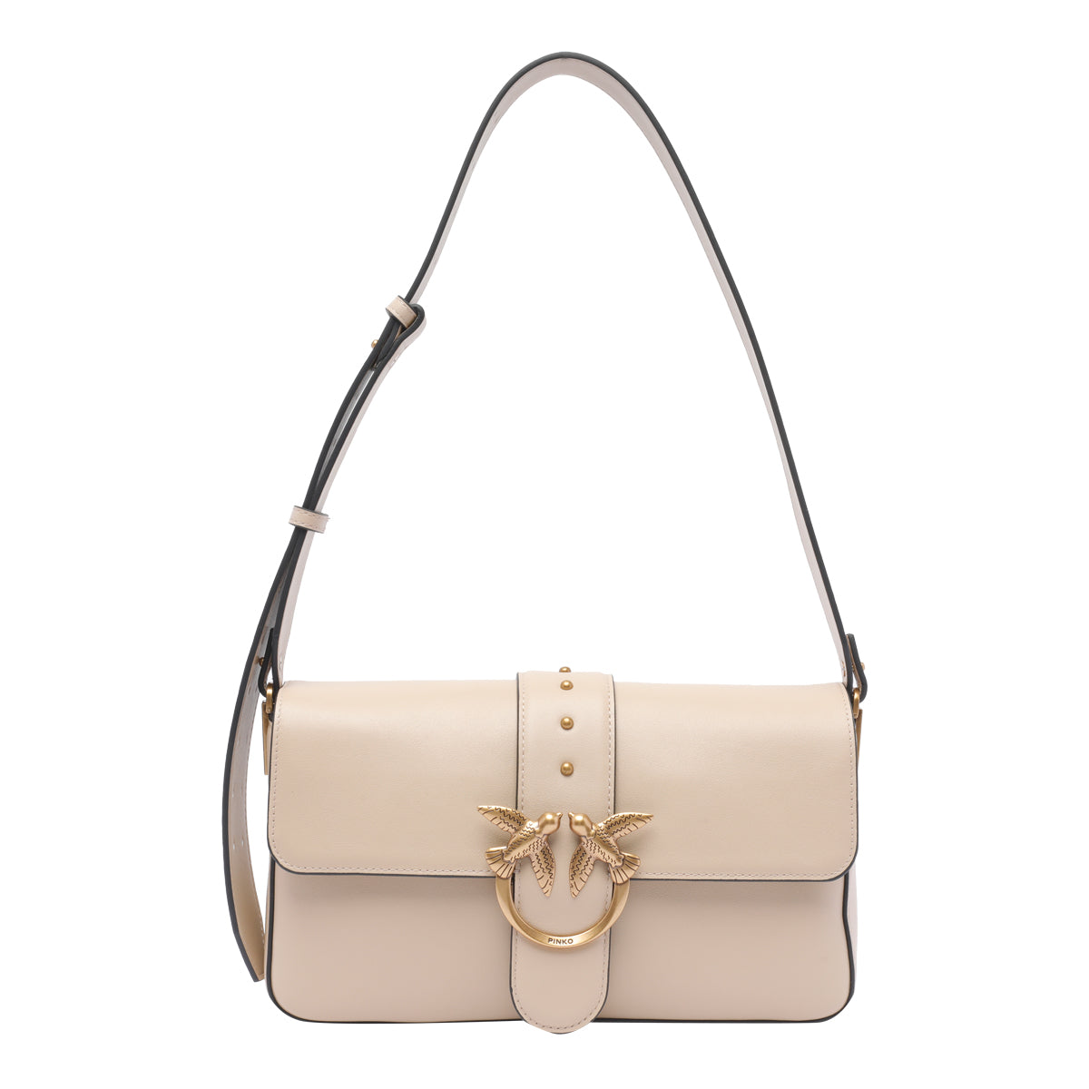 Pinko Bags Beige Calf Leather