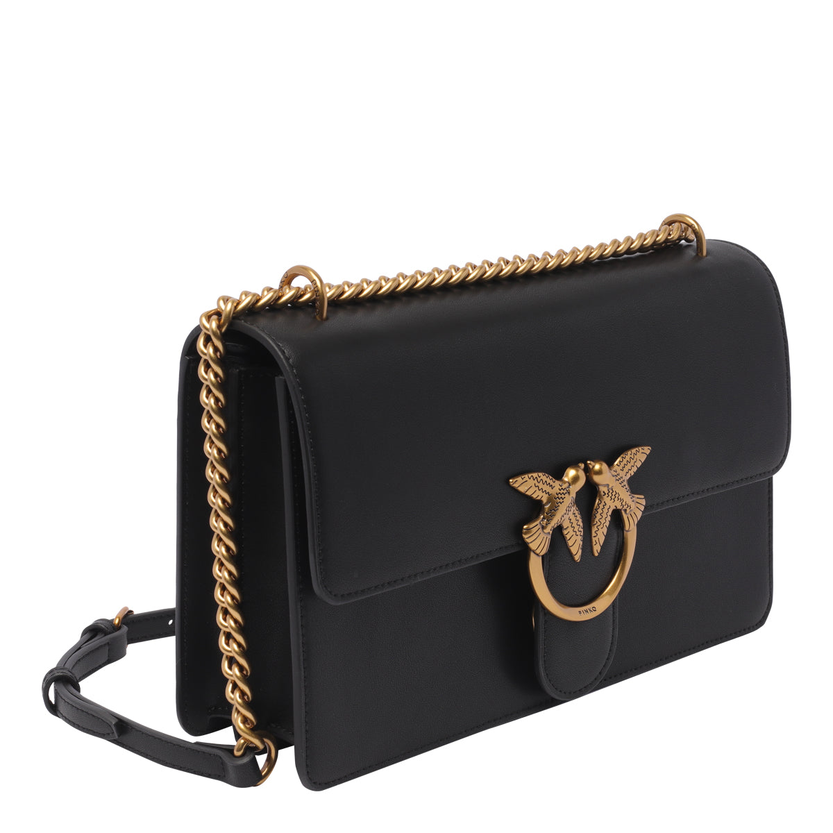 Pinko Bags Black Calf Leather