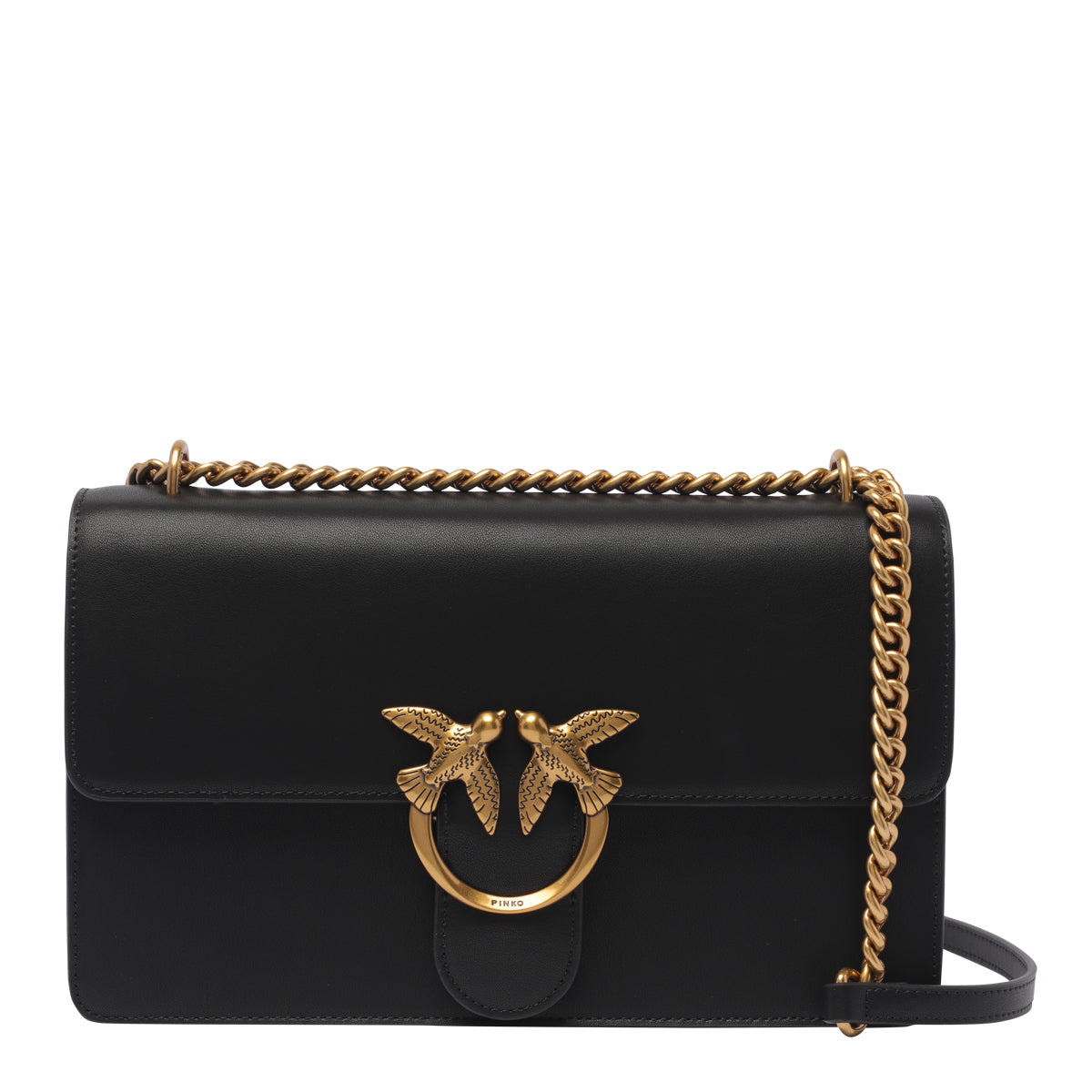 Pinko Bags Black Calf Leather