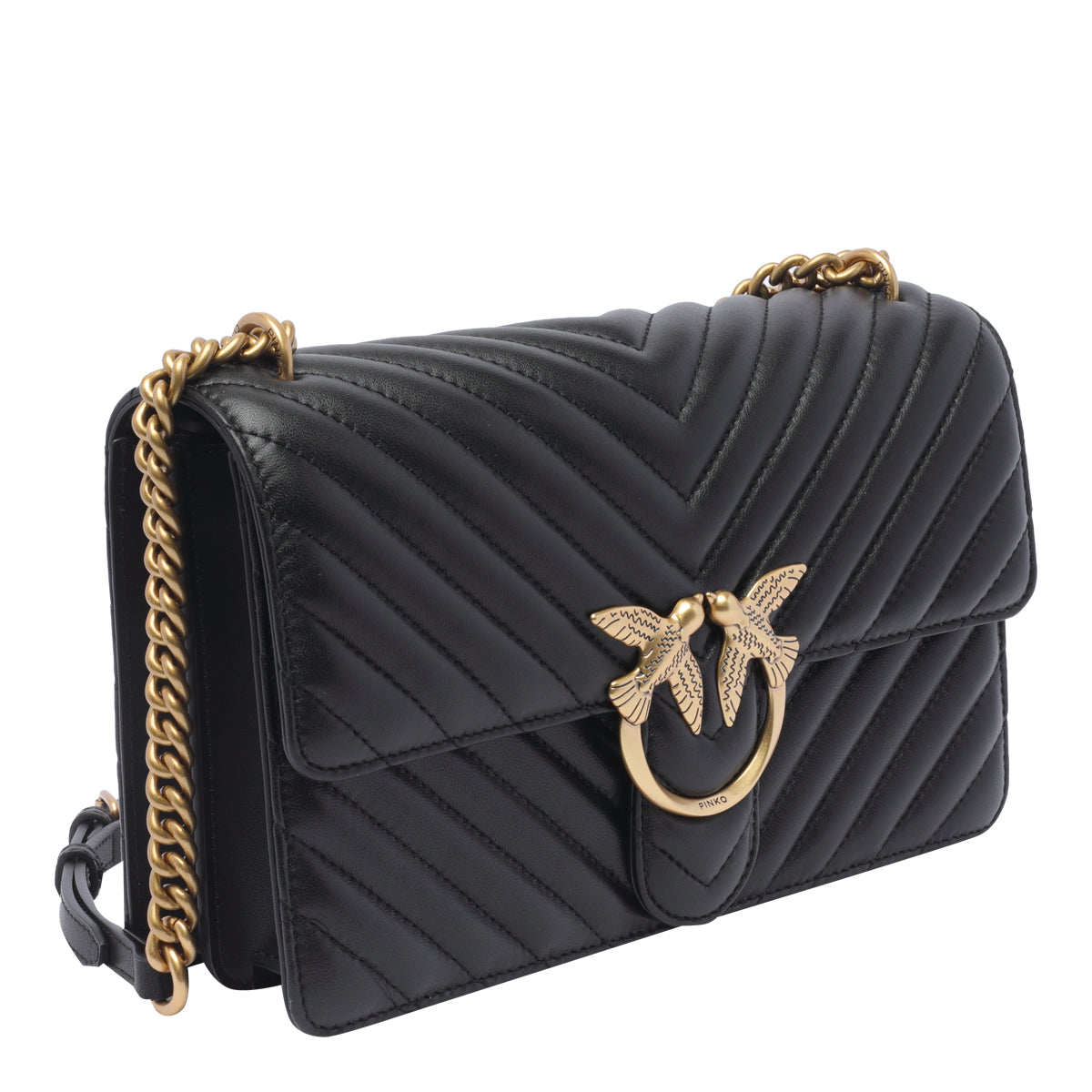 Pinko Bags Black Calf Leather