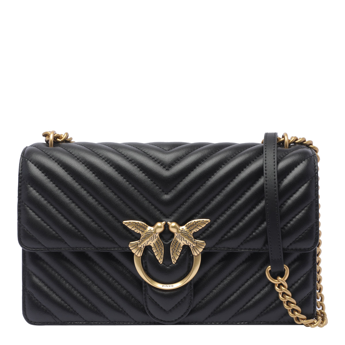 Pinko Bags Black Calf Leather