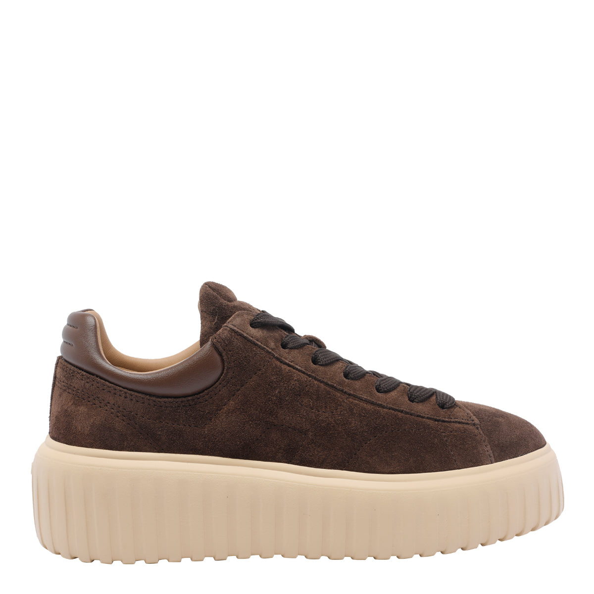 Hogan Sneakers Brown Suede Leather/ Rubber Sole