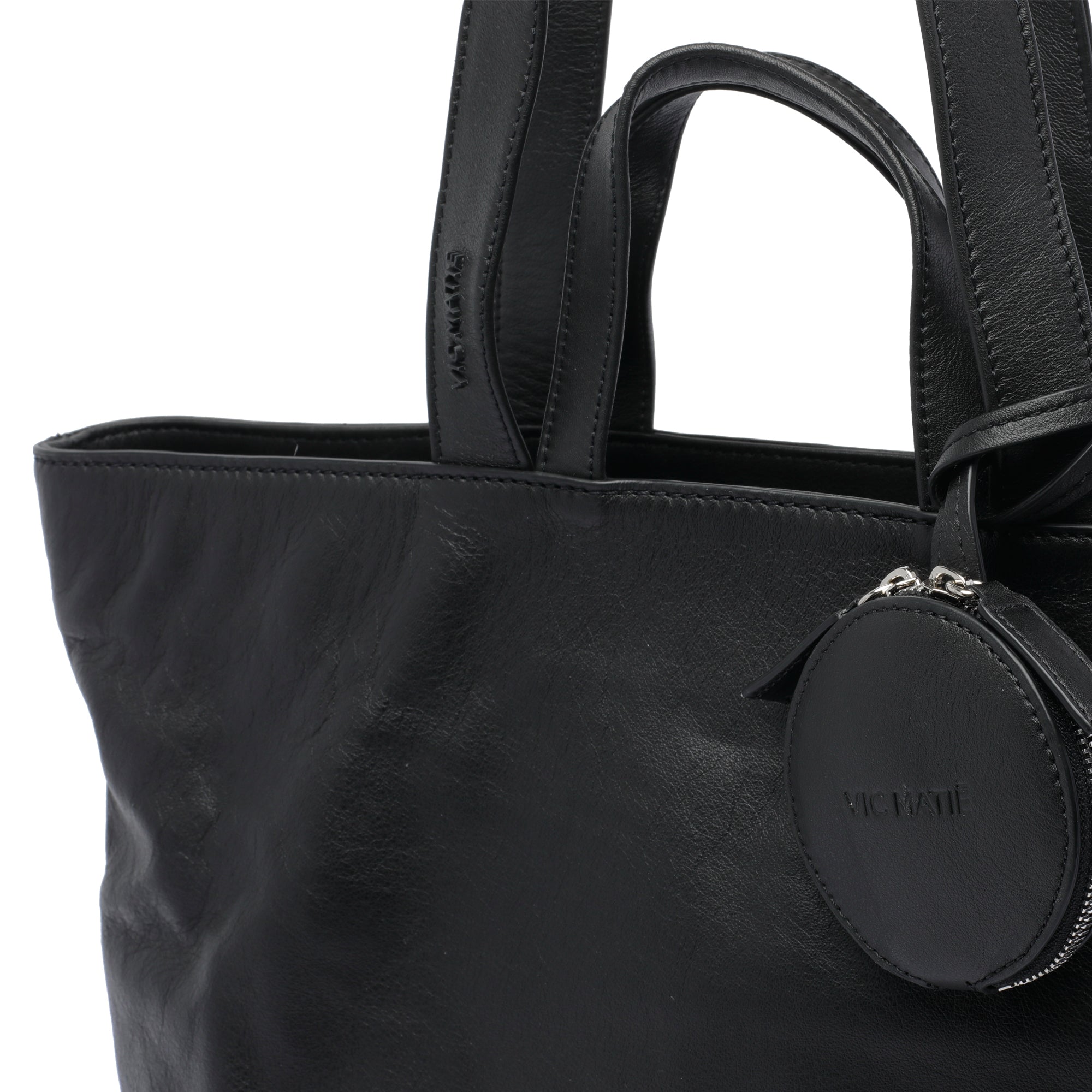 Vic Matie Bags Black Calf Leather