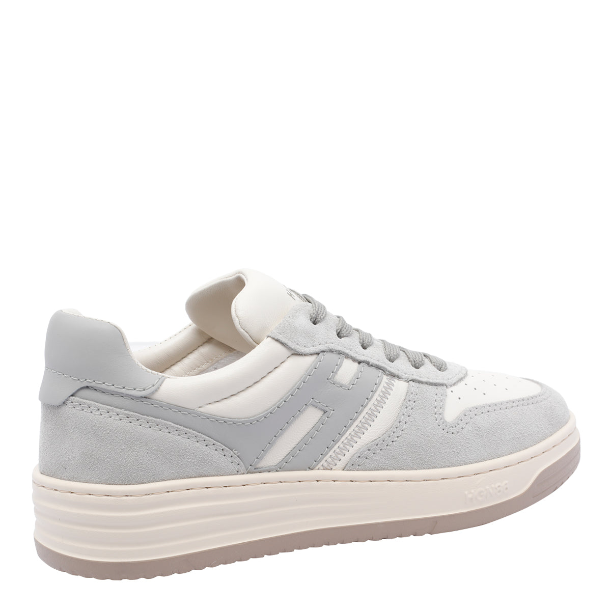 Hogan Sneakers Grey Calf Leather/ Rubber Sole