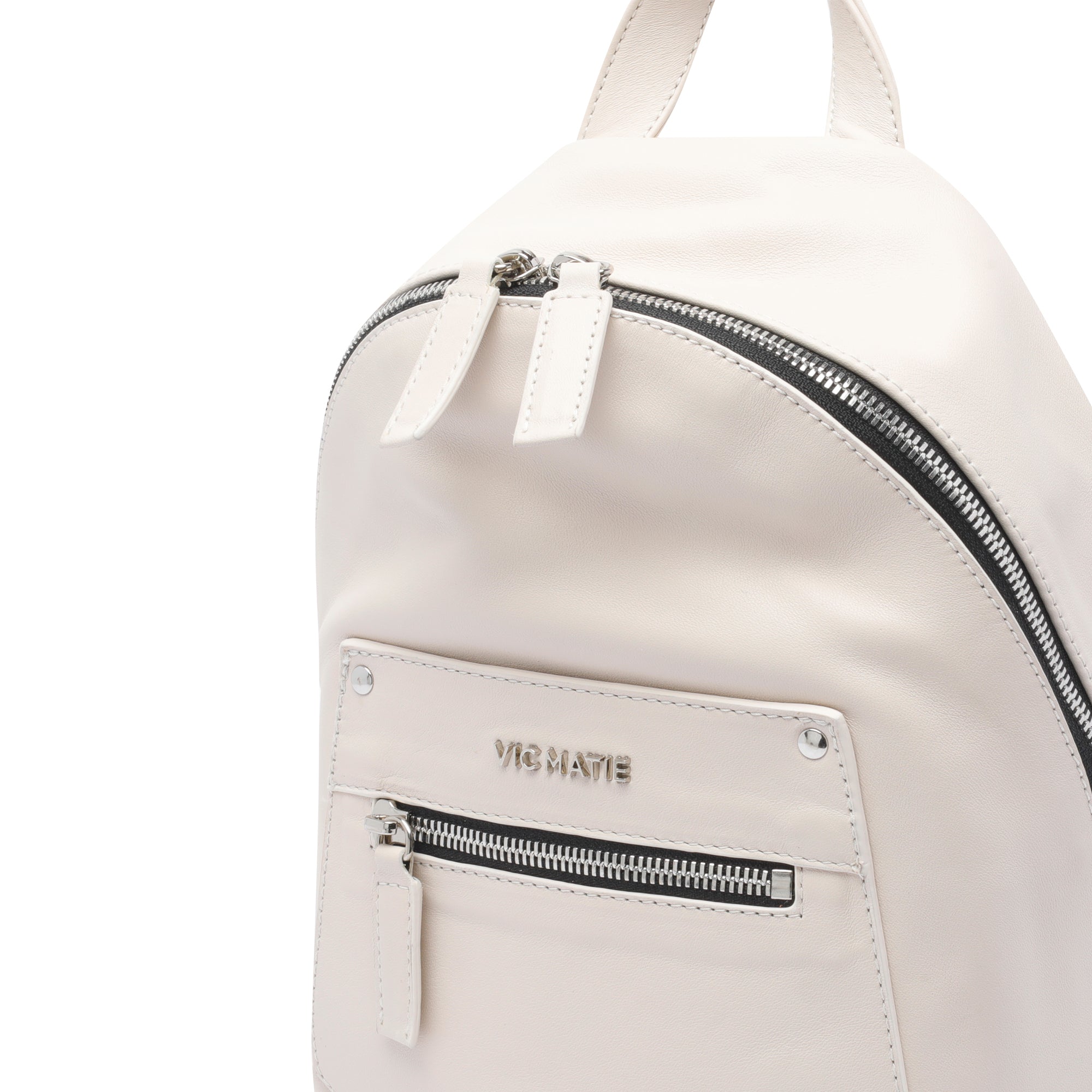 Vic Matie Bags White Calf Leather