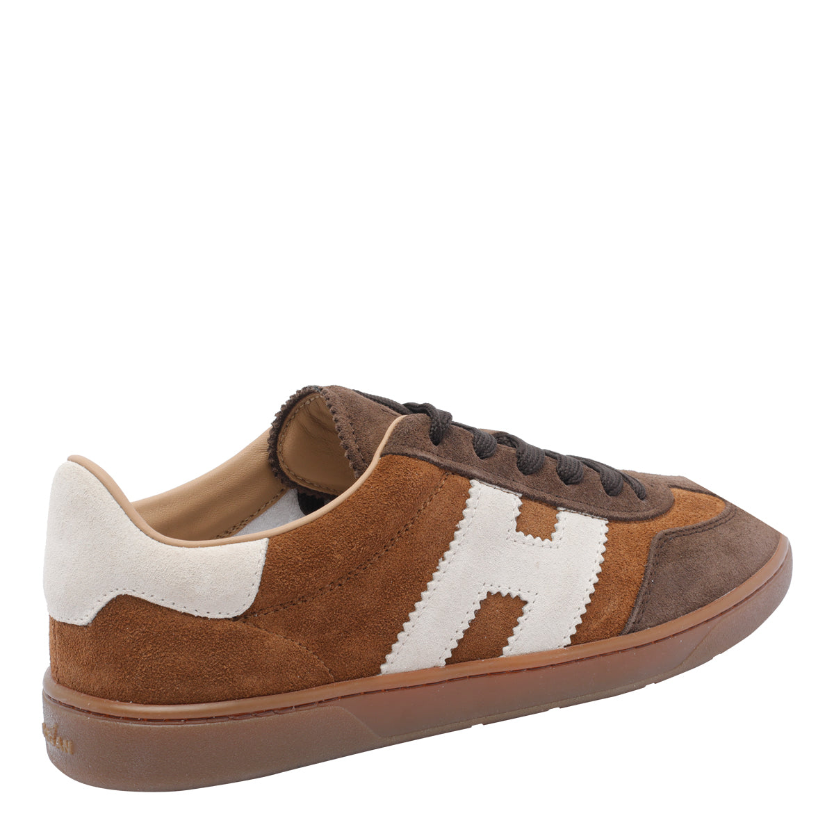 Hogan Sneakers Brown Suede Leather/ Rubber Sole