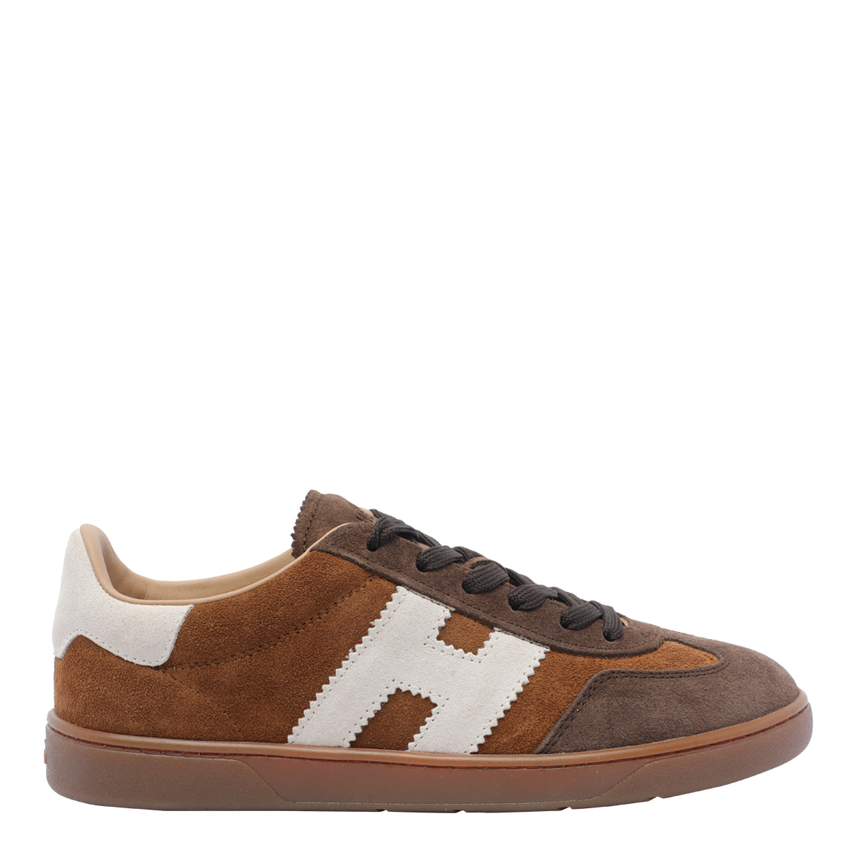 Hogan Sneakers Brown Suede Leather/ Rubber Sole