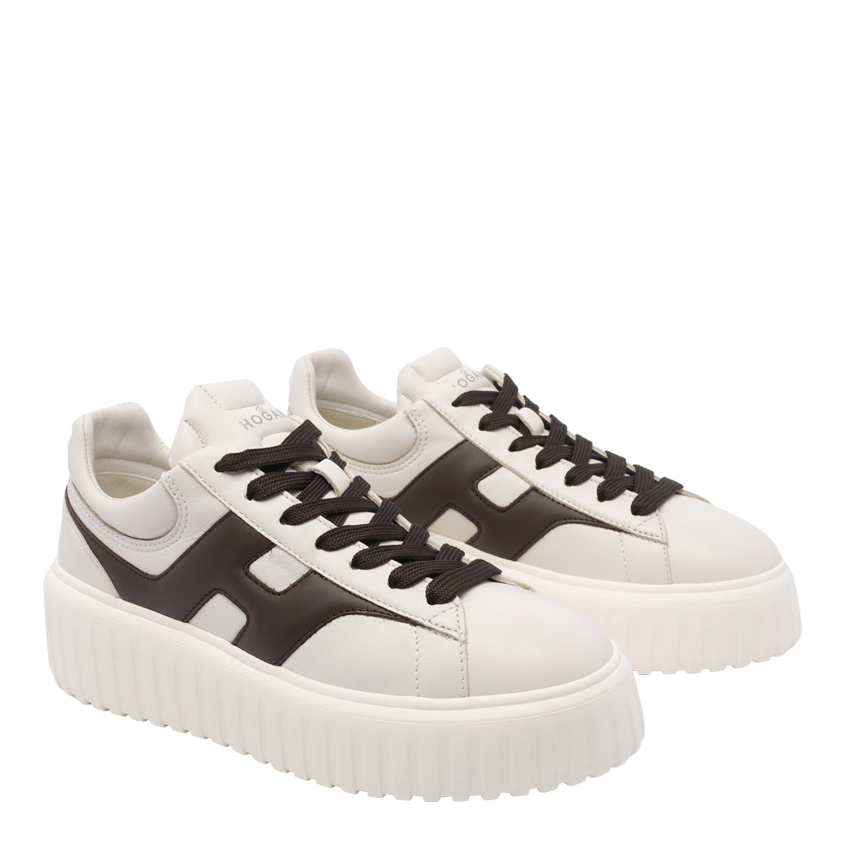 Hogan Sneakers White Calf Leather/ Rubber Sole