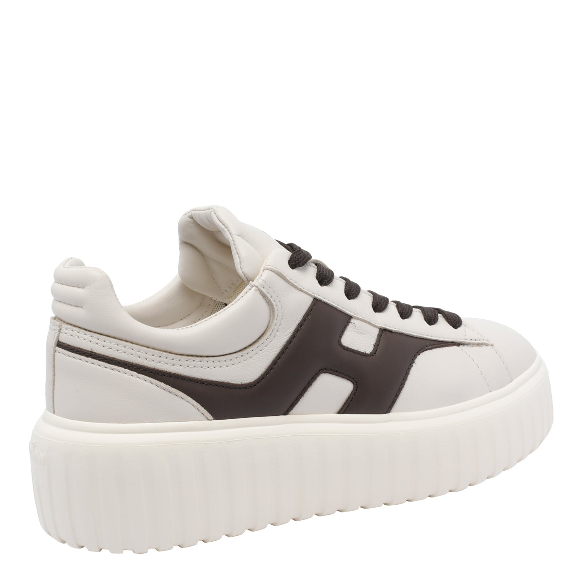 Hogan Sneakers White Calf Leather/ Rubber Sole