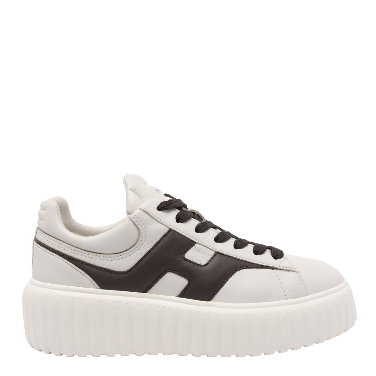Hogan Sneakers White Calf Leather/ Rubber Sole