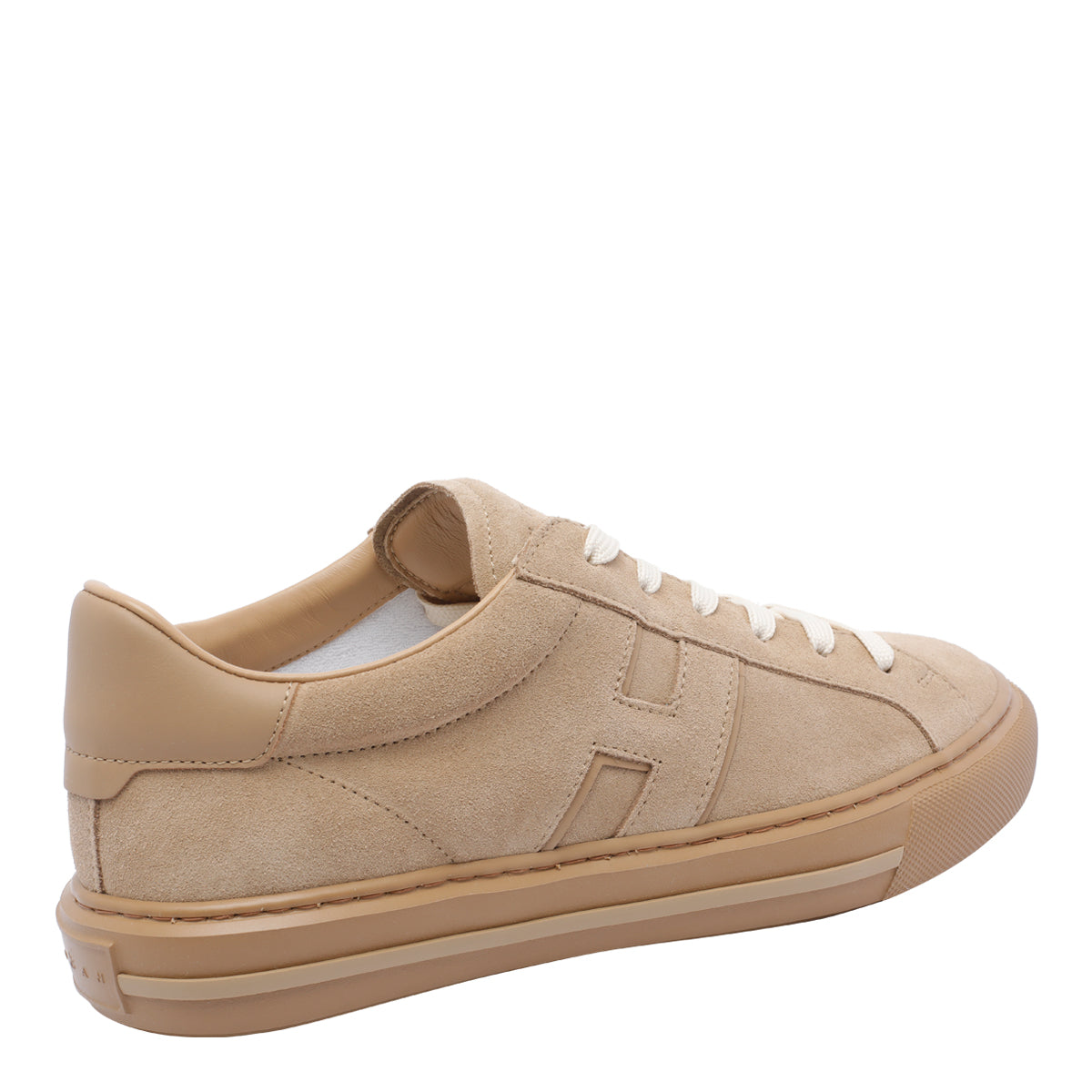 Hogan Sneakers Beige Suede Leather/ Rubber Sole
