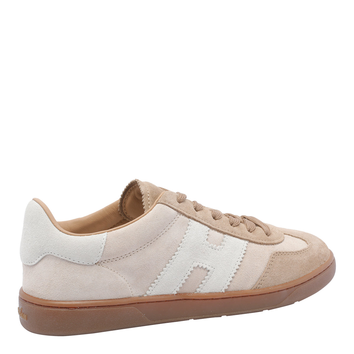 Hogan Sneakers Beige Suede Leather/rubber Sole