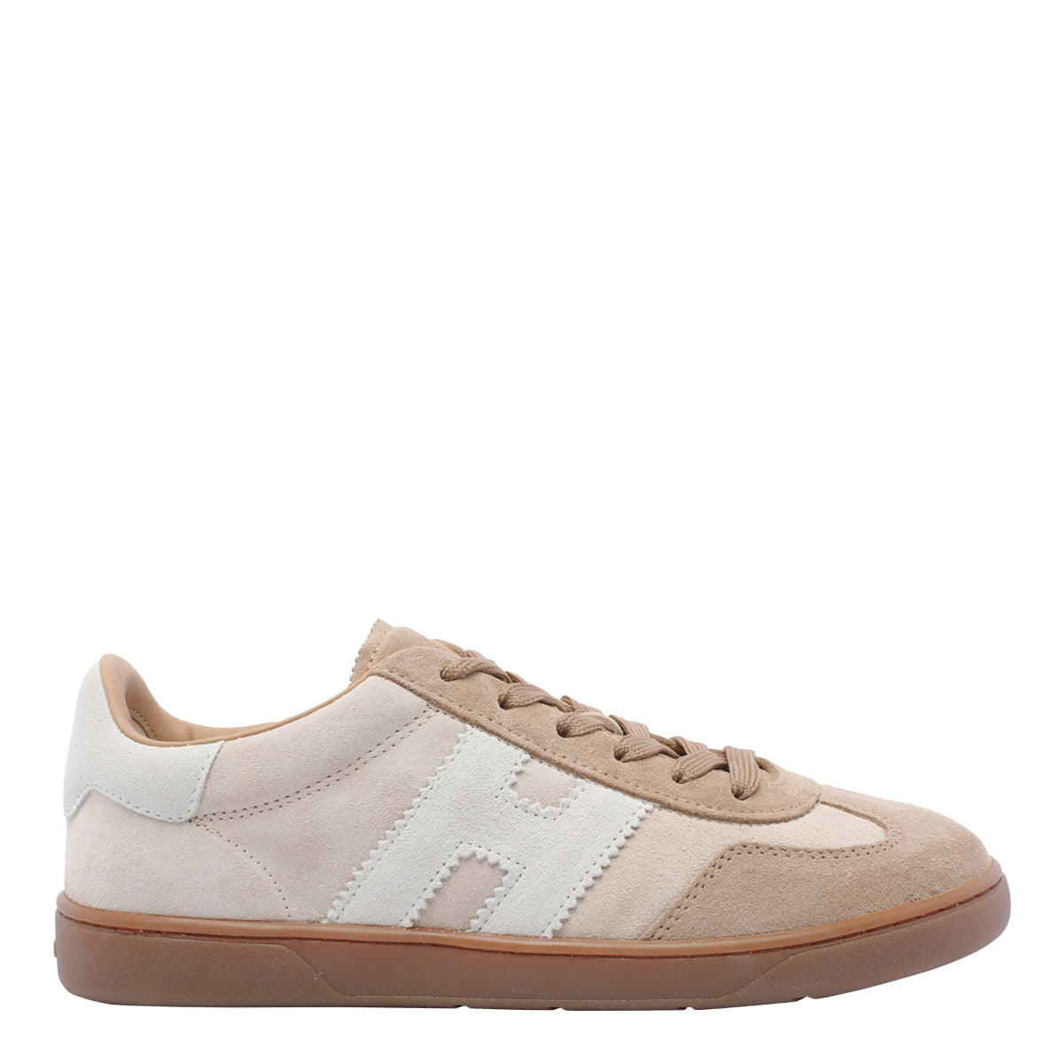 Hogan Sneakers Beige Suede Leather/rubber Sole