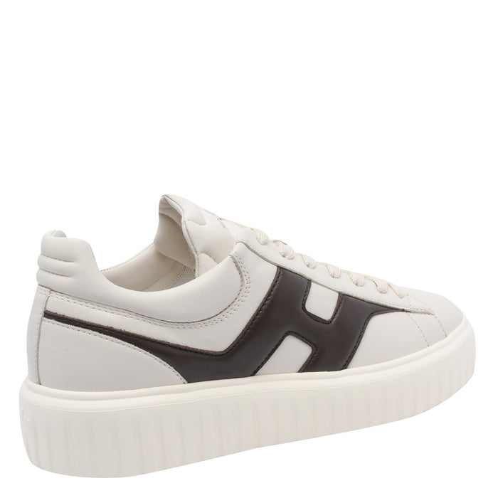 Hogan Sneakers White Calf Leather/ Rubber Sole