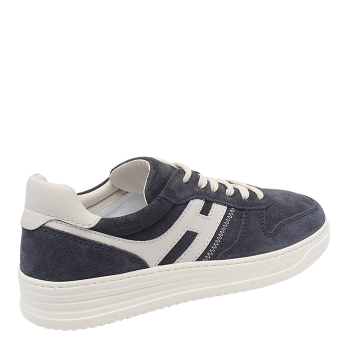 Hogan Sneakers Blue Suede Leather/ Rubber Sole