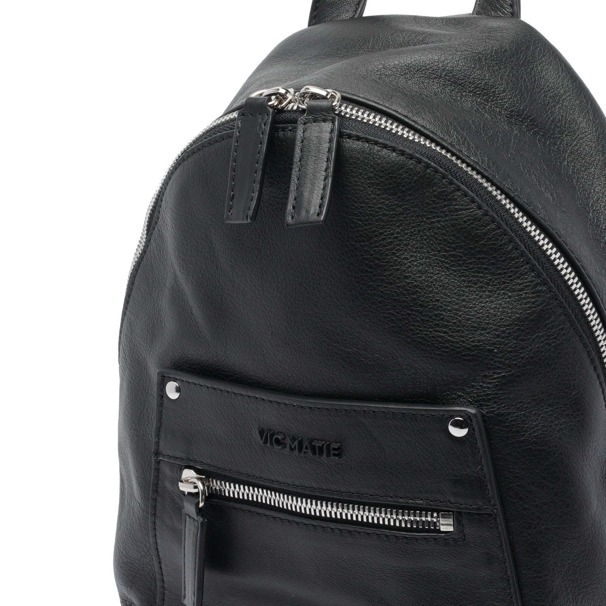 Vic Matie Bags Black Calf Leather
