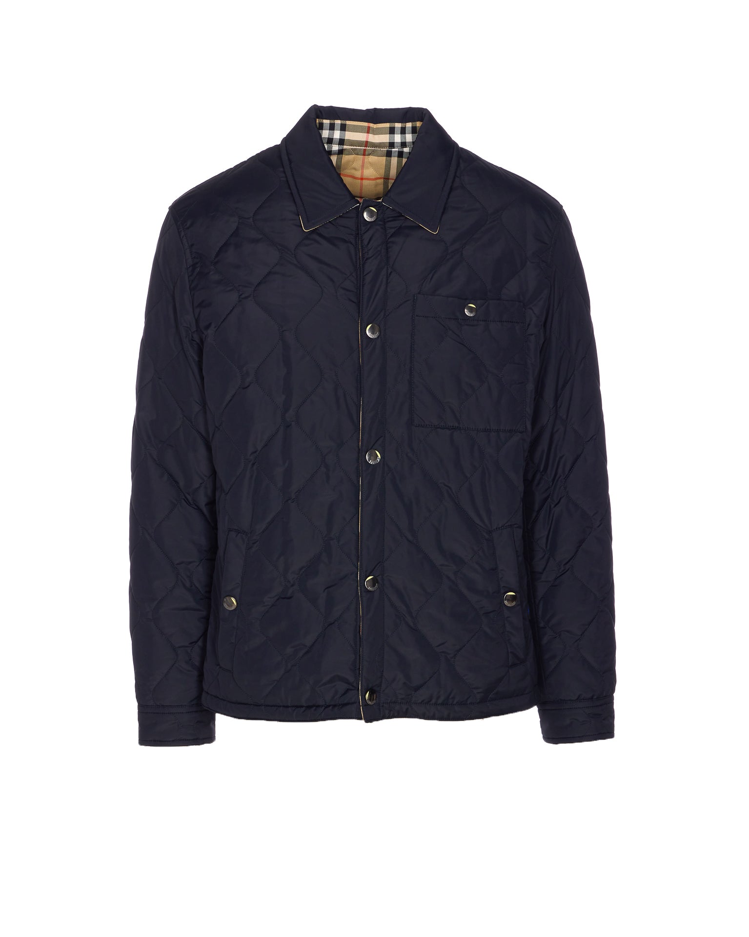 Burberry Jackets Blue Polyamide