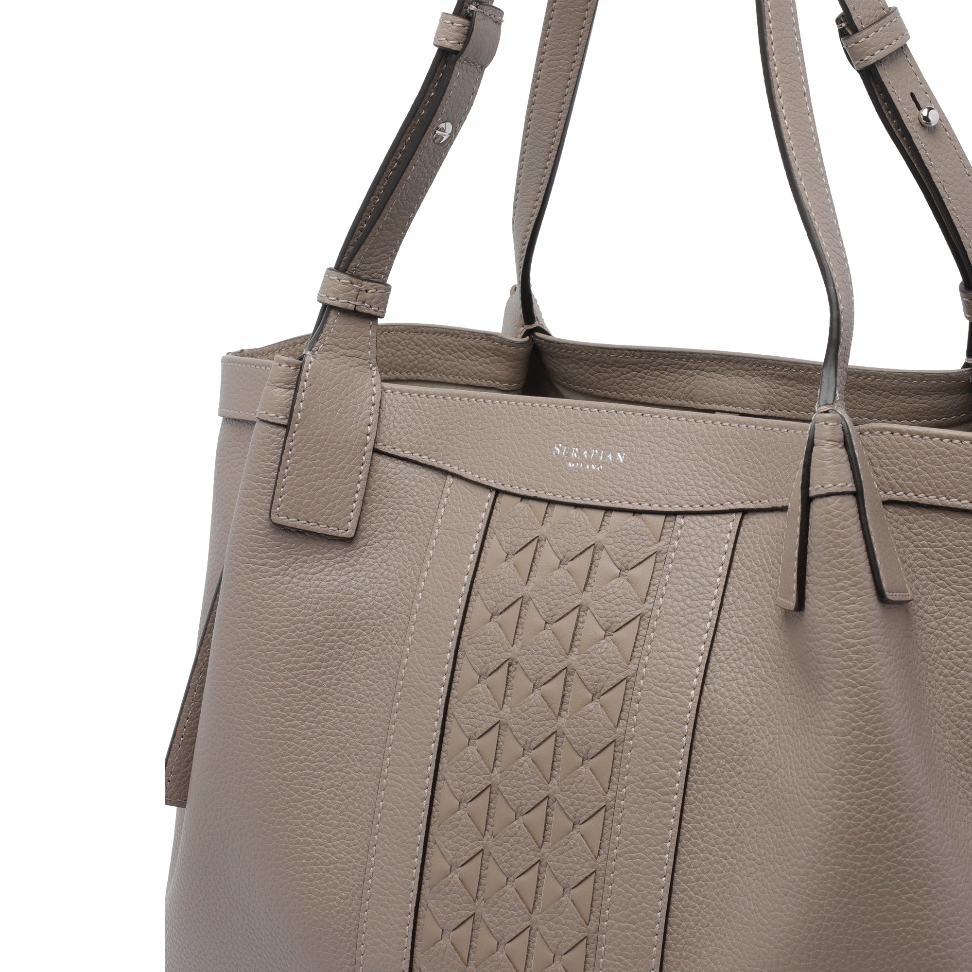 Serapian Bags Beige Calf Leather