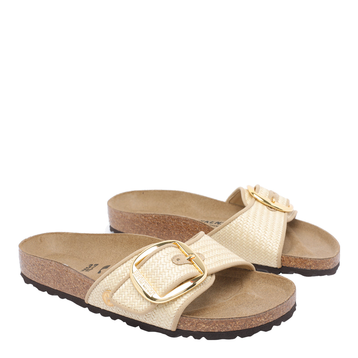 Birkenstock Sandals Beige Fabric/rubber Sole