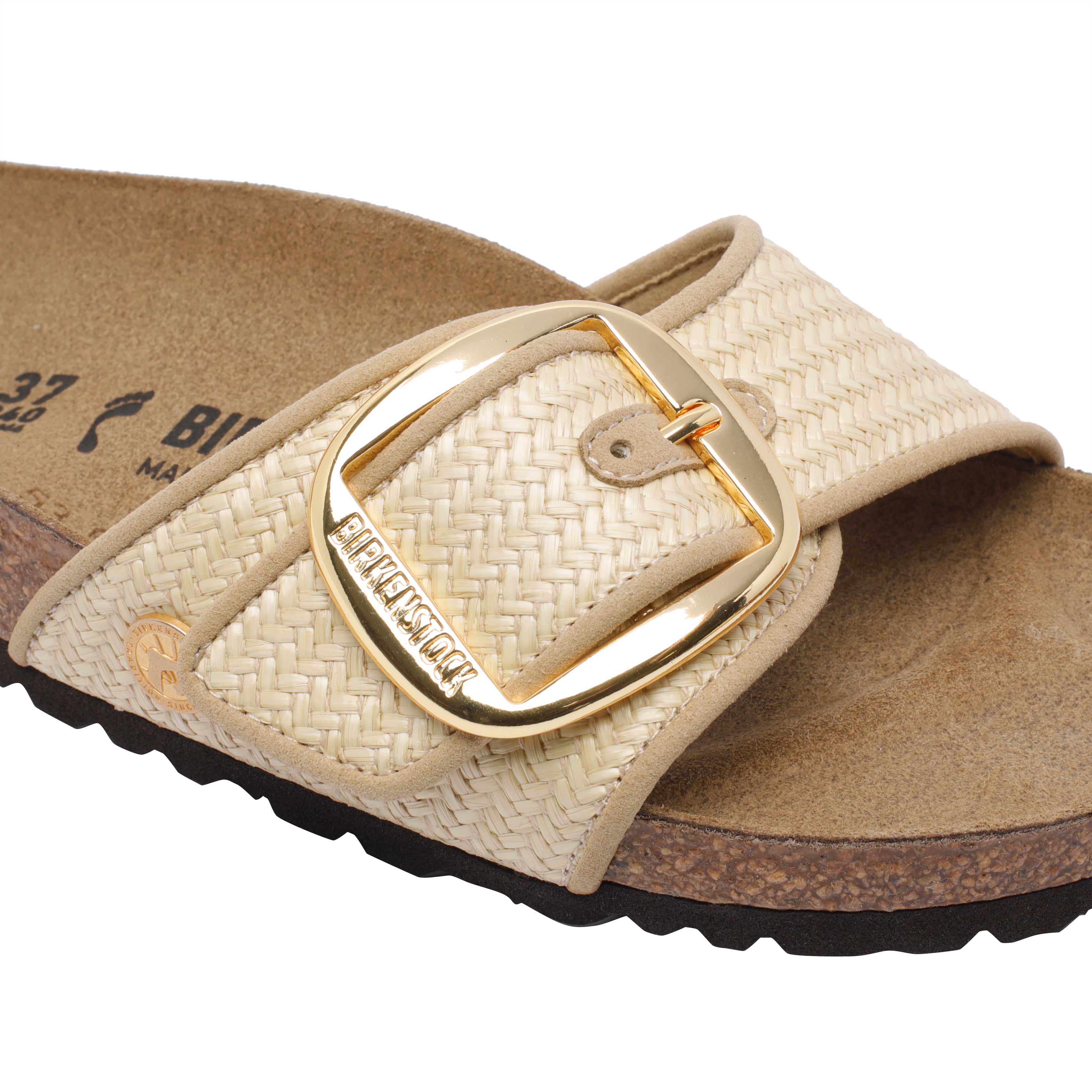 Birkenstock Sandals Beige Fabric/rubber Sole