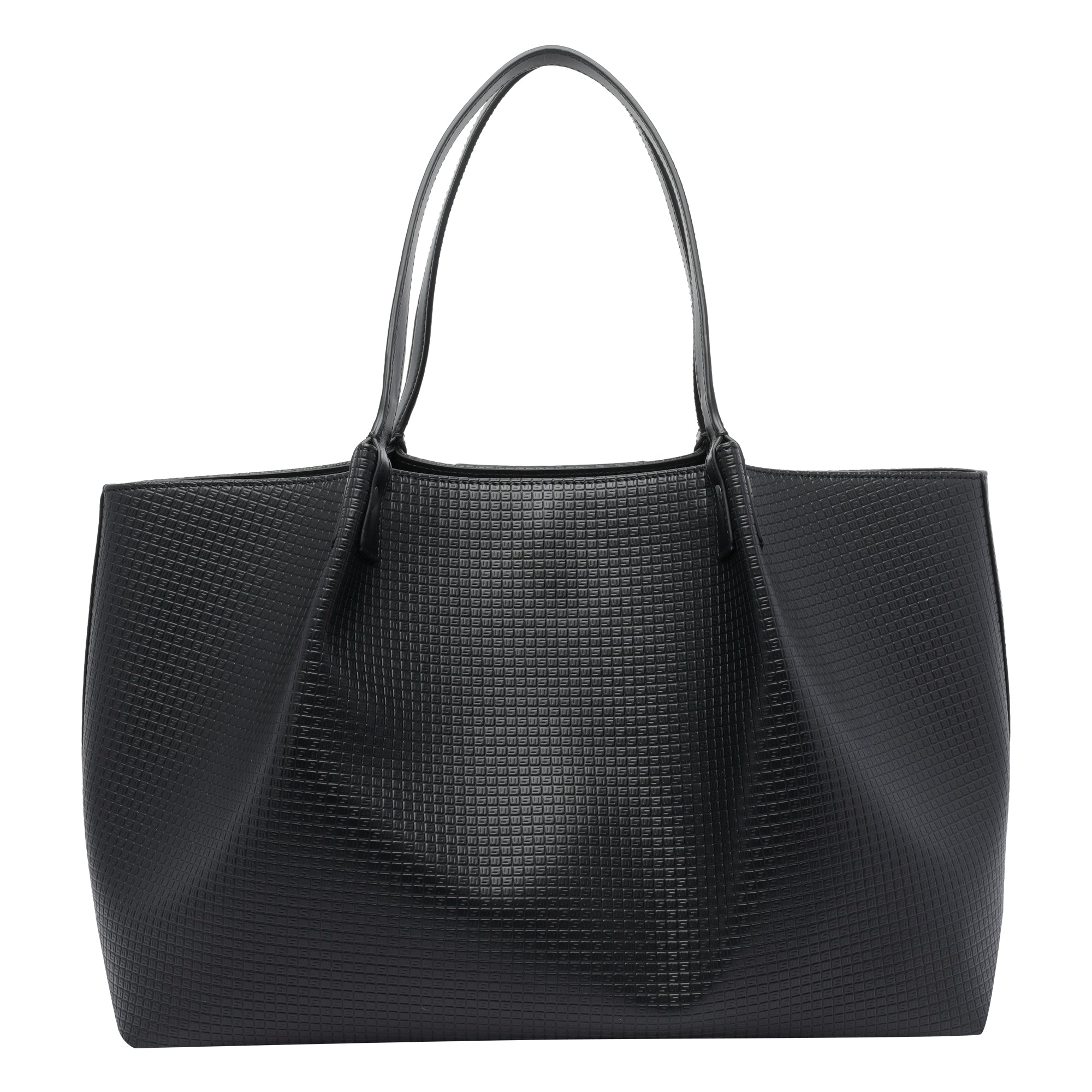 Serapian Bags Black Canvas Resinato