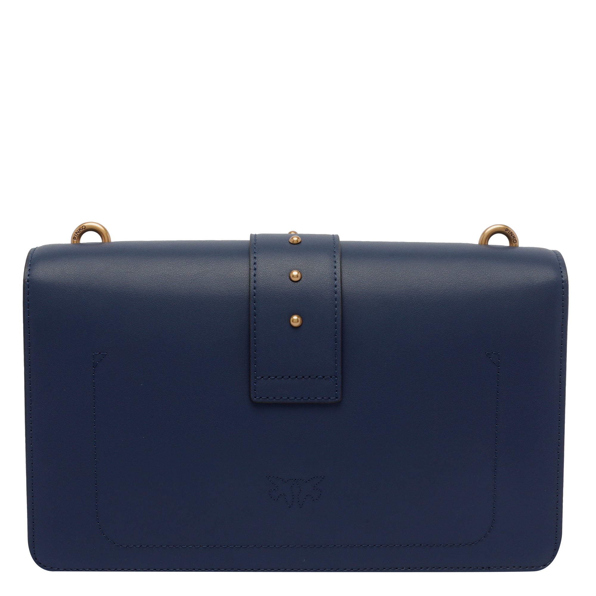 Pinko Bags Blue Calf Leather