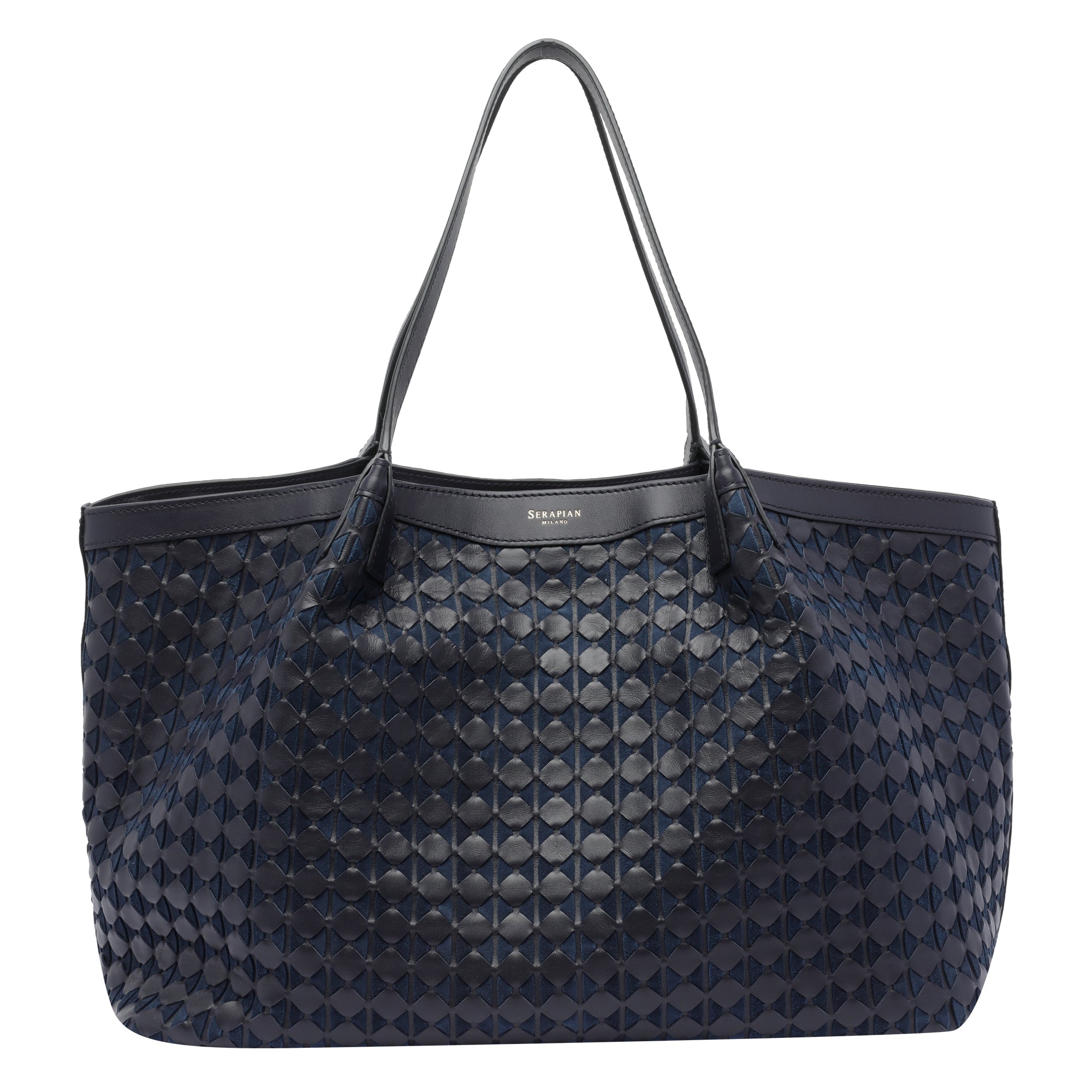 Serapian Bags Blue Calf Leather