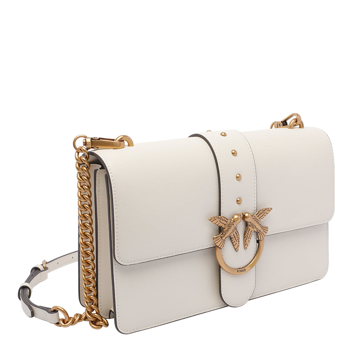 Pinko Bags White Calf Leather